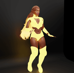 Star Woman Superhero 3d model