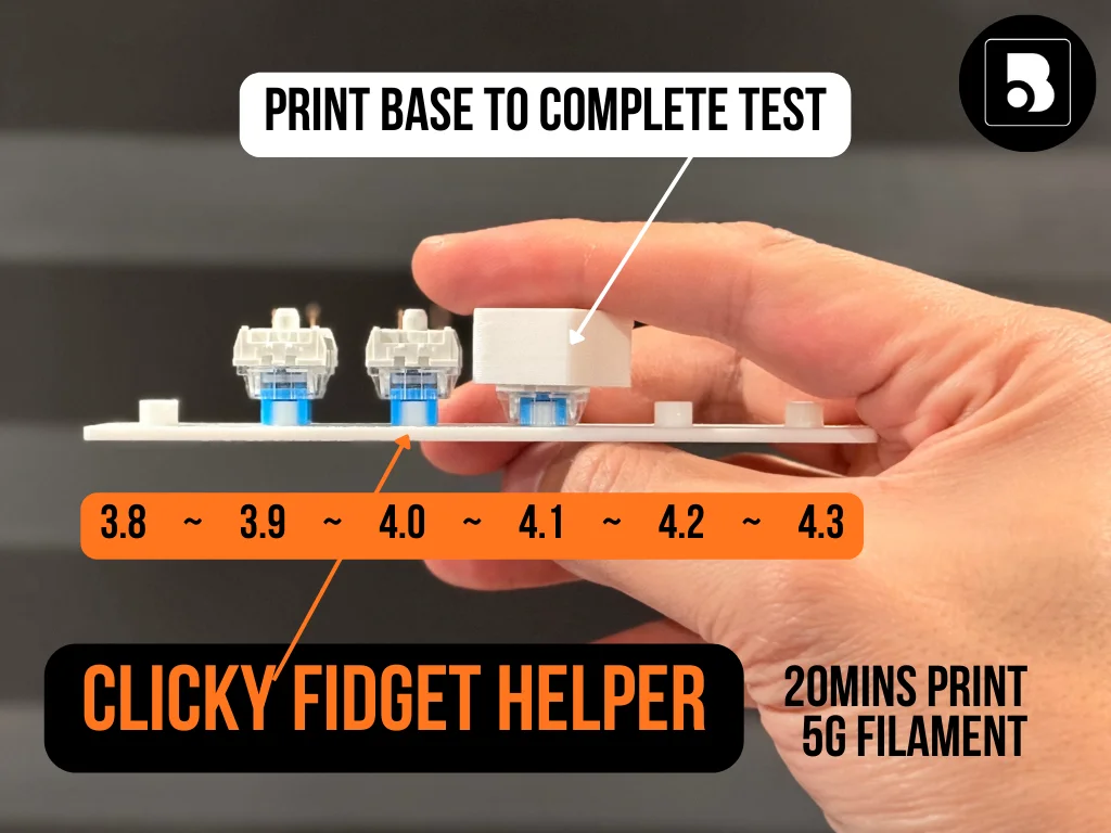 Clicky Fidget Helper - Snap Fit - 0.2 Nozzle.stl 3d model