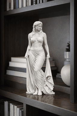Classical Goddess Statue STL – Elegant Draped Female Sculpture for 3D Printing 3d model