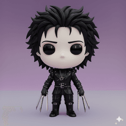 EDWARD SCISSORHANDS CHIBI – THE YOUNG SCISSOR HANDS (STL ARCHIVE) 3d model