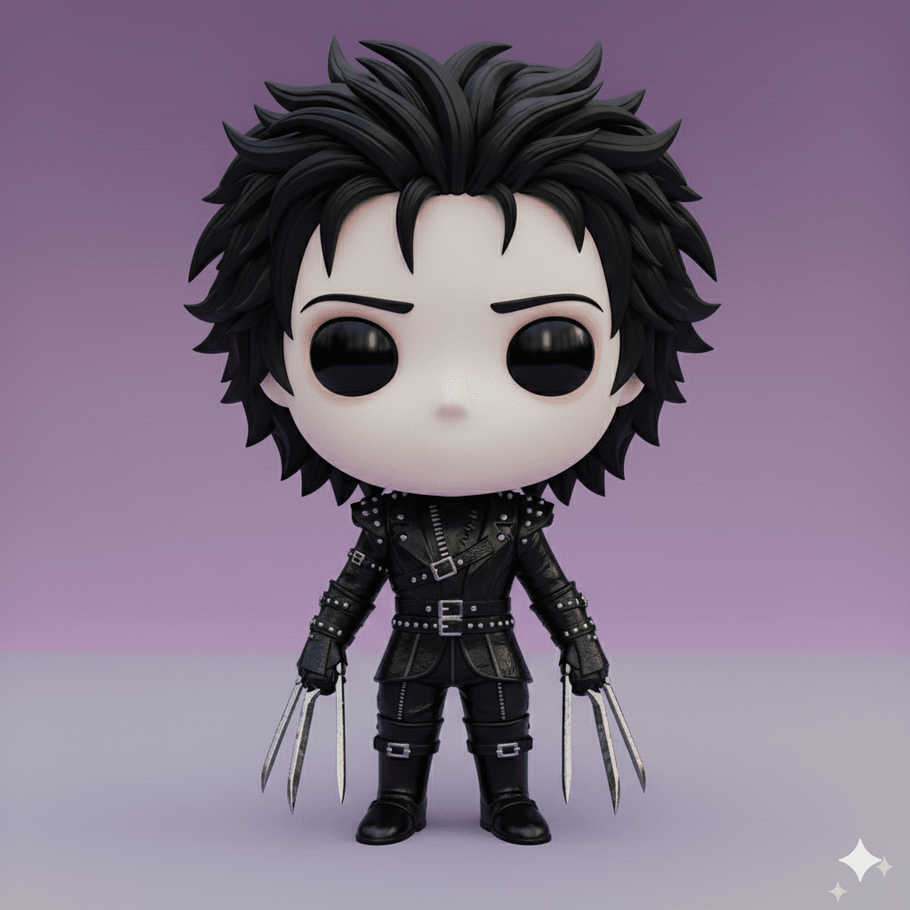 EDWARD SCISSORHANDS CHIBI – THE YOUNG SCISSOR HANDS (STL ARCHIVE) 3d model