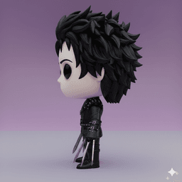 EDWARD SCISSORHANDS CHIBI – THE YOUNG SCISSOR HANDS (STL ARCHIVE) 3d model