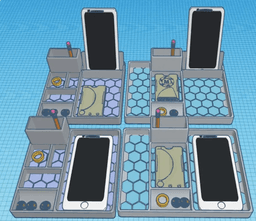 Hex catch-all trays 3d model