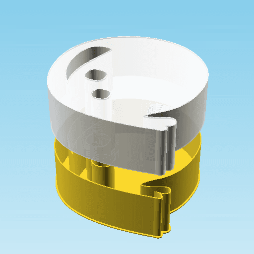 Ghost S, nestable box (v2) 3d model