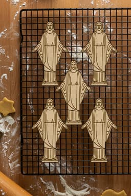 Christ The Reedemer Cookie Cutter, Biscuit Cutter 3d model