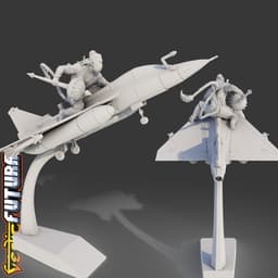 Indian LCA-Mk2 Tejas Fighter-Jet with Hanuman 3d model