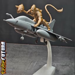 Indian LCA-Mk2 Tejas Fighter-Jet with Hanuman 3d model