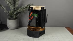 Minimalistic ITX PC case for onboard graphics 3d model