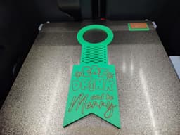 Christmas Wine Bottle Tags 3d model