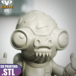 Admiral Ackbar Chibi STL for 3D Printing ChibiSTL 3DXM 3d model