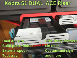 Kobra S1 Riser DUAL ACE PRO - Ace pro 1 and Ace pro 2 3d model