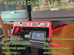 Kobra S1 Riser DUAL ACE PRO - Ace pro 1 and Ace pro 2 3d model