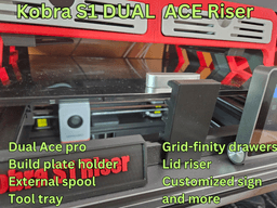 Kobra S1 Riser DUAL ACE PRO - Ace pro 1 and Ace pro 2 3d model