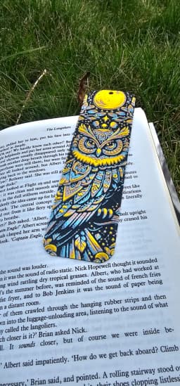 Night Owl β HueForge Bookmark Edition 3d model