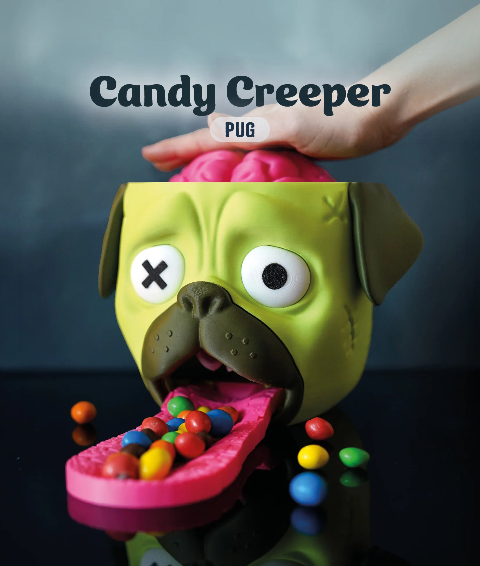 Candy Creeper Pug - Candy Dispenser 3d model