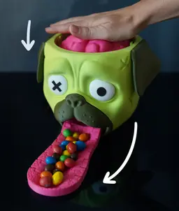 Candy Creeper Pug - Candy Dispenser 3d model