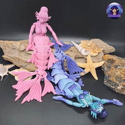 Mermaid Kailani - Articulated 3d model