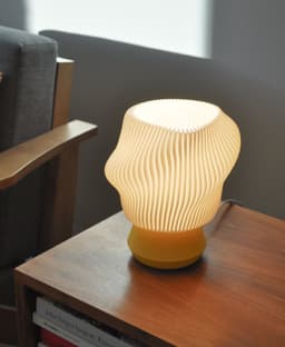 Dollop Lamp: Wavy Desk Lamp, Contemporary Table Lamp 3d model