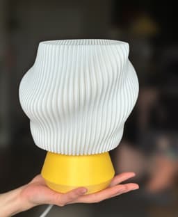 Dollop Lamp: Wavy Desk Lamp, Contemporary Table Lamp 3d model