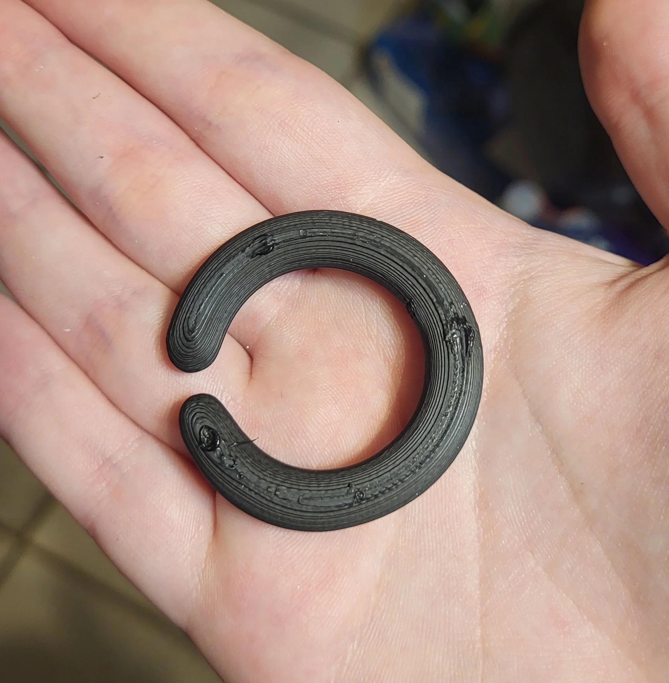 Fursuit hoop earring 3d model