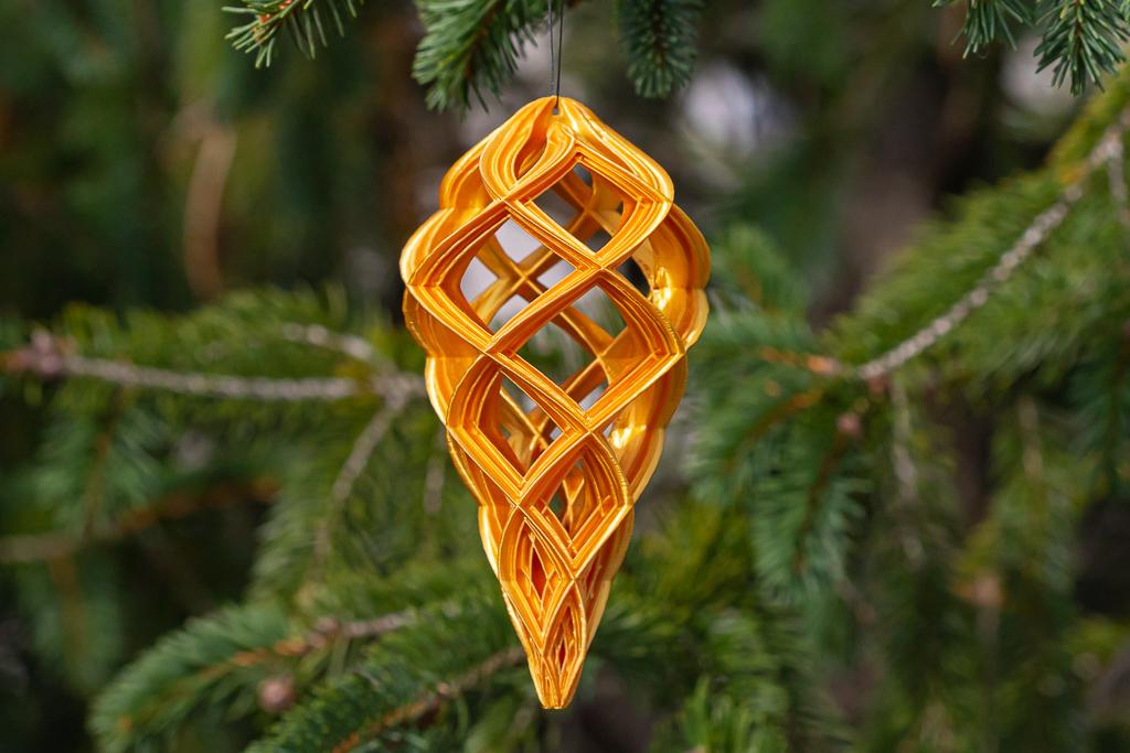 Christmas Teardrop Ornament 1 3d model