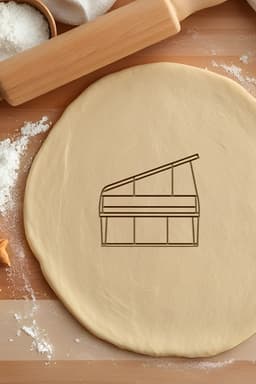 Piano Cookie Cutter, Biscuit Cutter 3d model