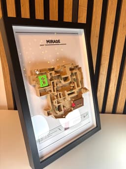 3D Printed Gaming Map - Inspired by "Mirage" - Fan Art 3d model