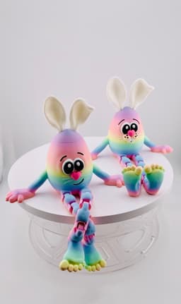 Flexi Bunny Eggs 3d model