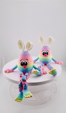 Flexi Bunny Eggs 3d model