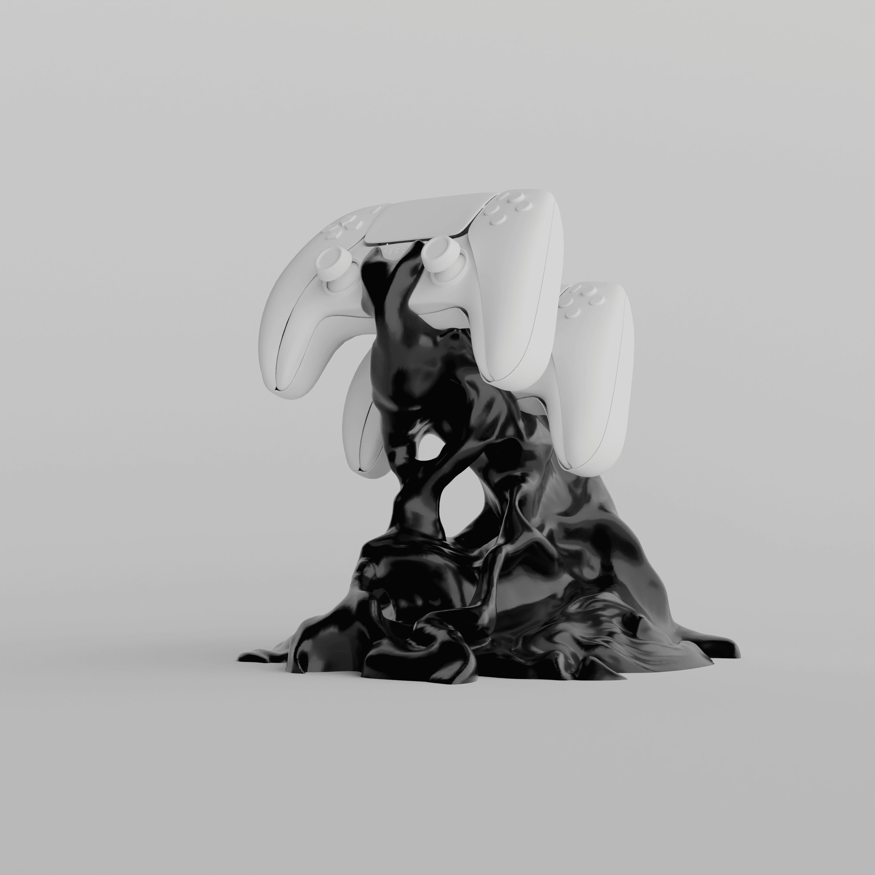 Symbiote controller stand supportless 3d model