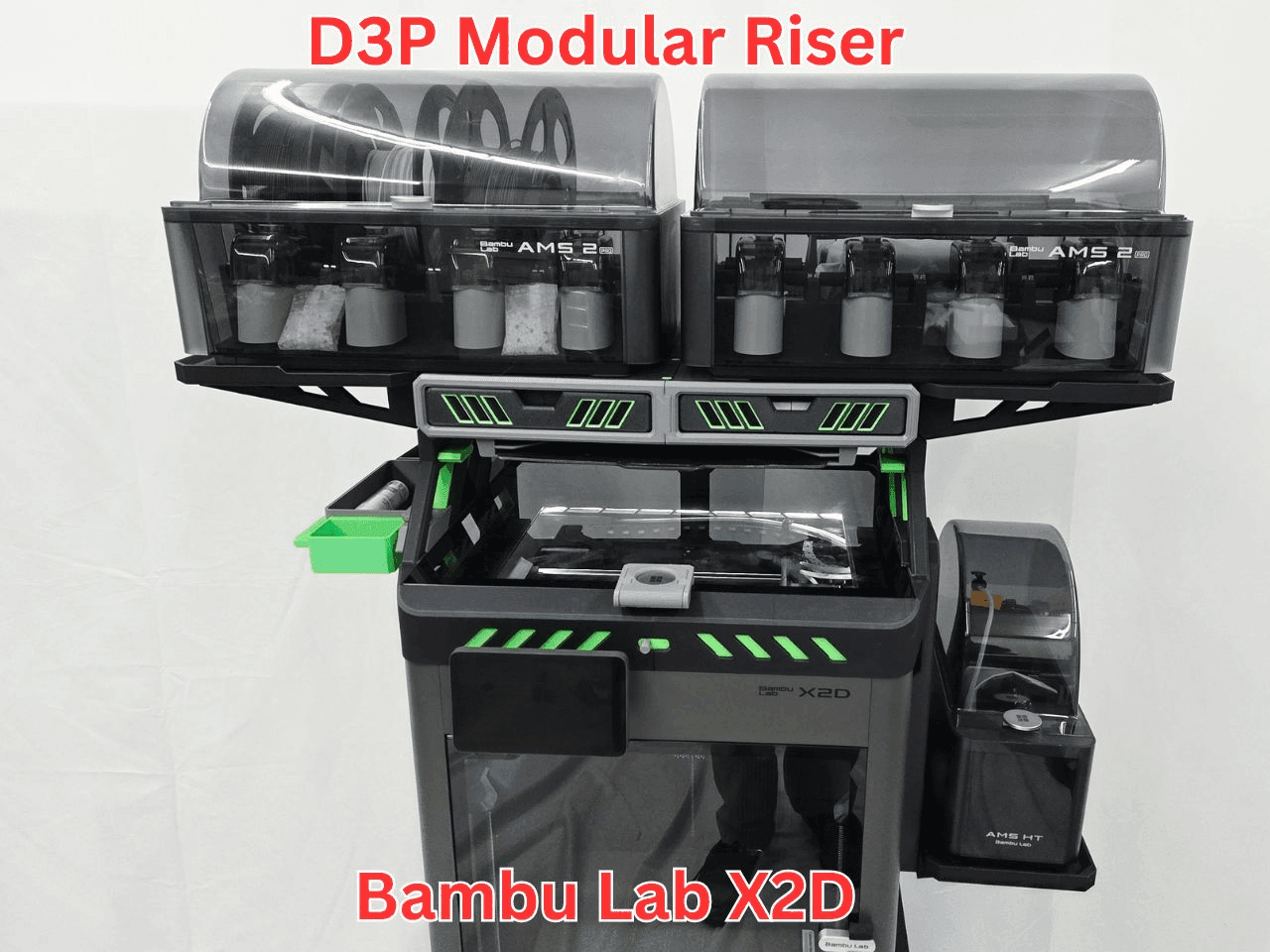 D3P riser for Bambu Lab X2D 3d model