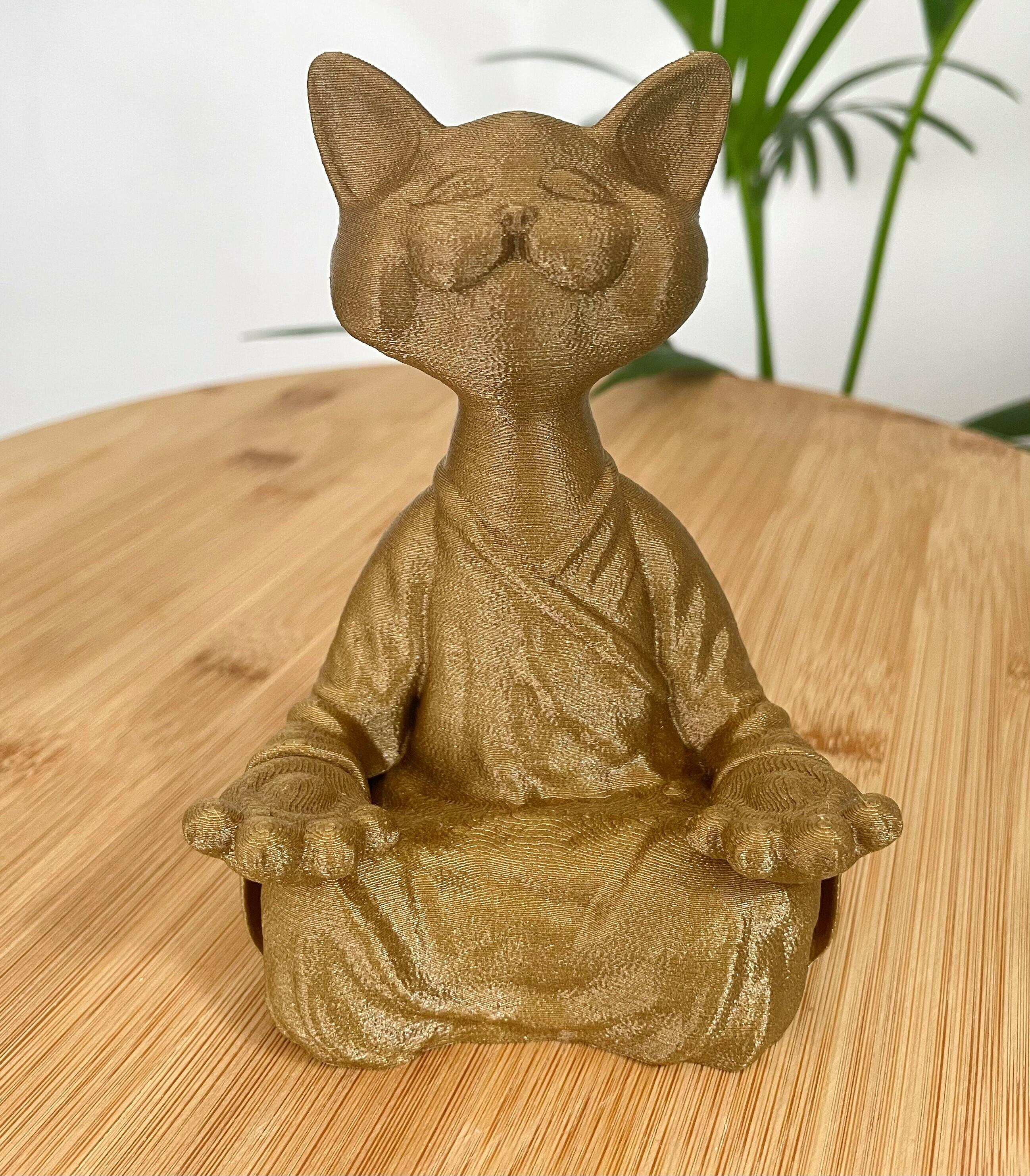 Zen Animals Cat - No Supports 3d model