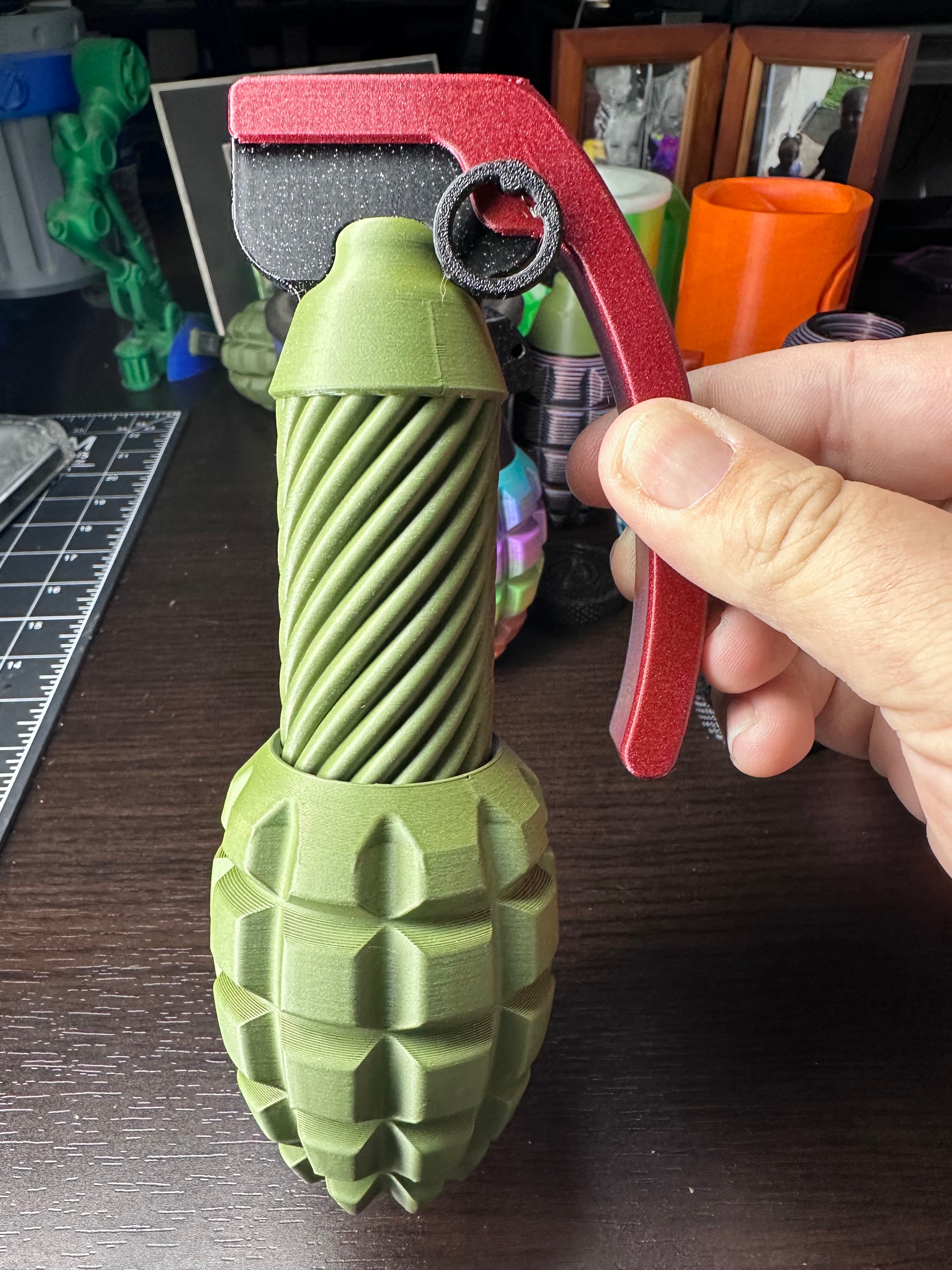 Print In Place FIDGET GRENADE 3d model