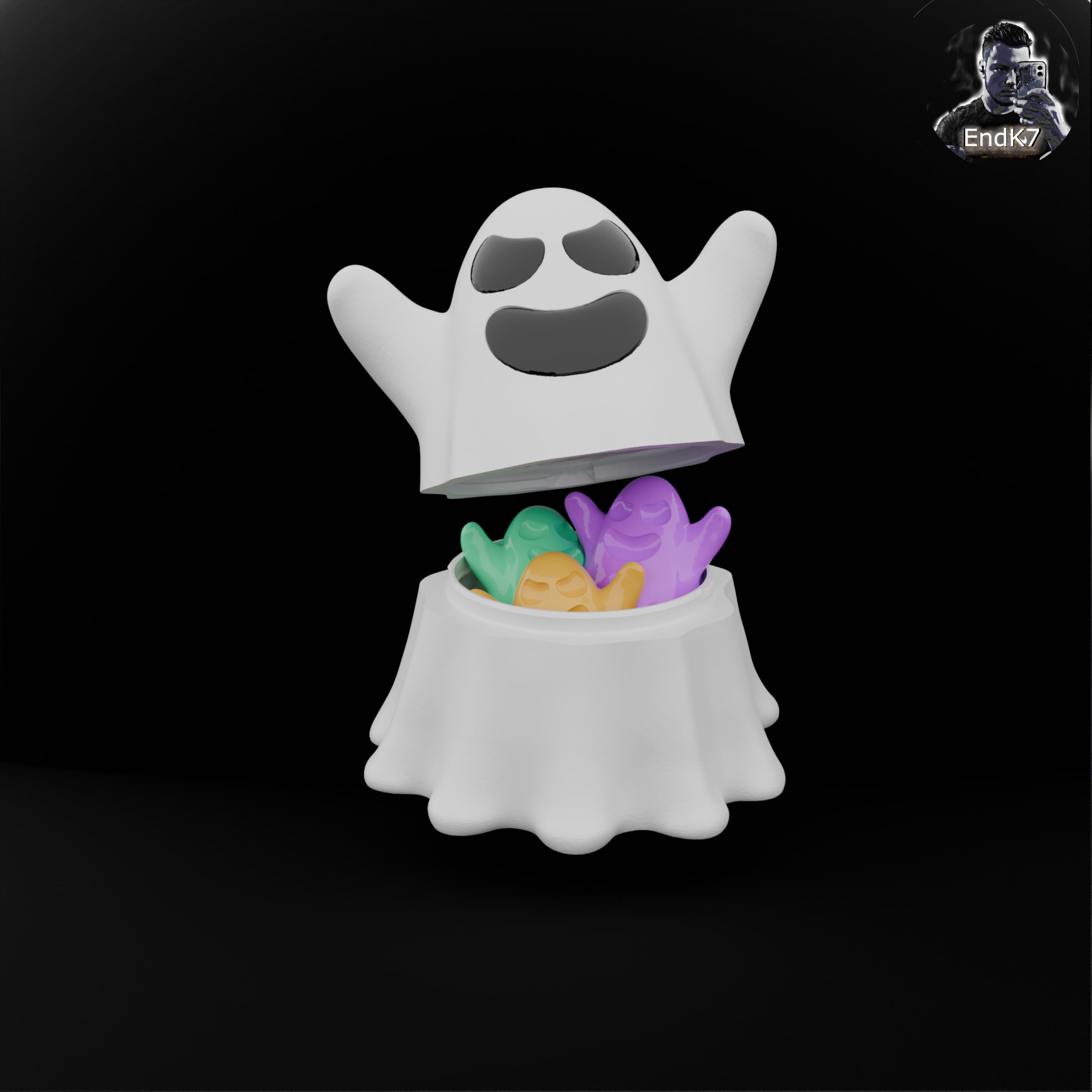 Ghost Container Storage 👻 3d model