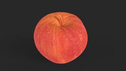 Realistic Red Apple 3d model