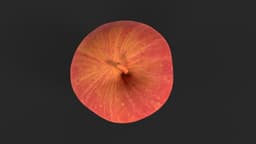 Realistic Red Apple 3d model