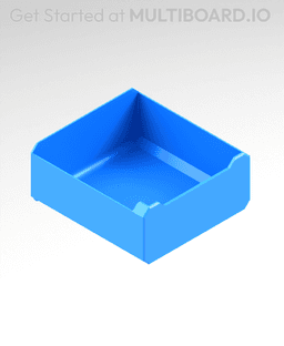 2x1x2 LU - MultiBin Simple Drawer 3d model