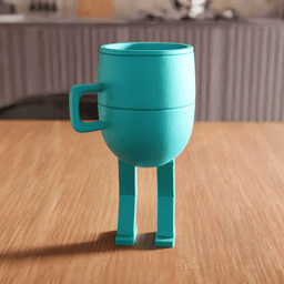 Robot Mug Planter Desk Organizer 3d model