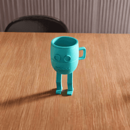 Robot Mug Planter Desk Organizer 3d model