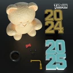 TEDDY BEAR GRADUATION 3d model
