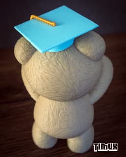 TEDDY BEAR GRADUATION 3d model