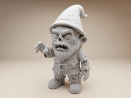 Zombie Gnome – Halloween 3D Print Model 3d model