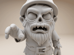 Zombie Gnome – Halloween 3D Print Model 3d model