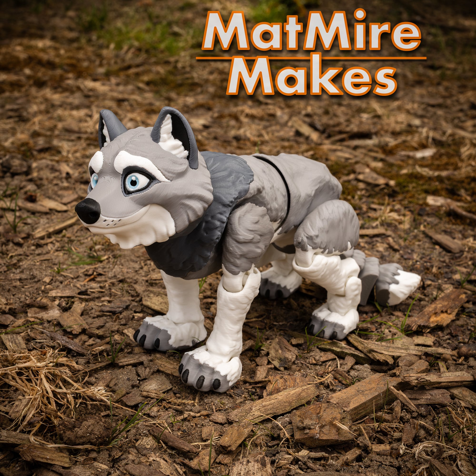 Wolf - Articulated Figure 3d model