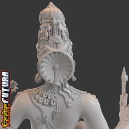 Ardhanarishvara - "the Lord Who is half woman." 3d model