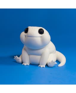 Albino Gecko. 3d model