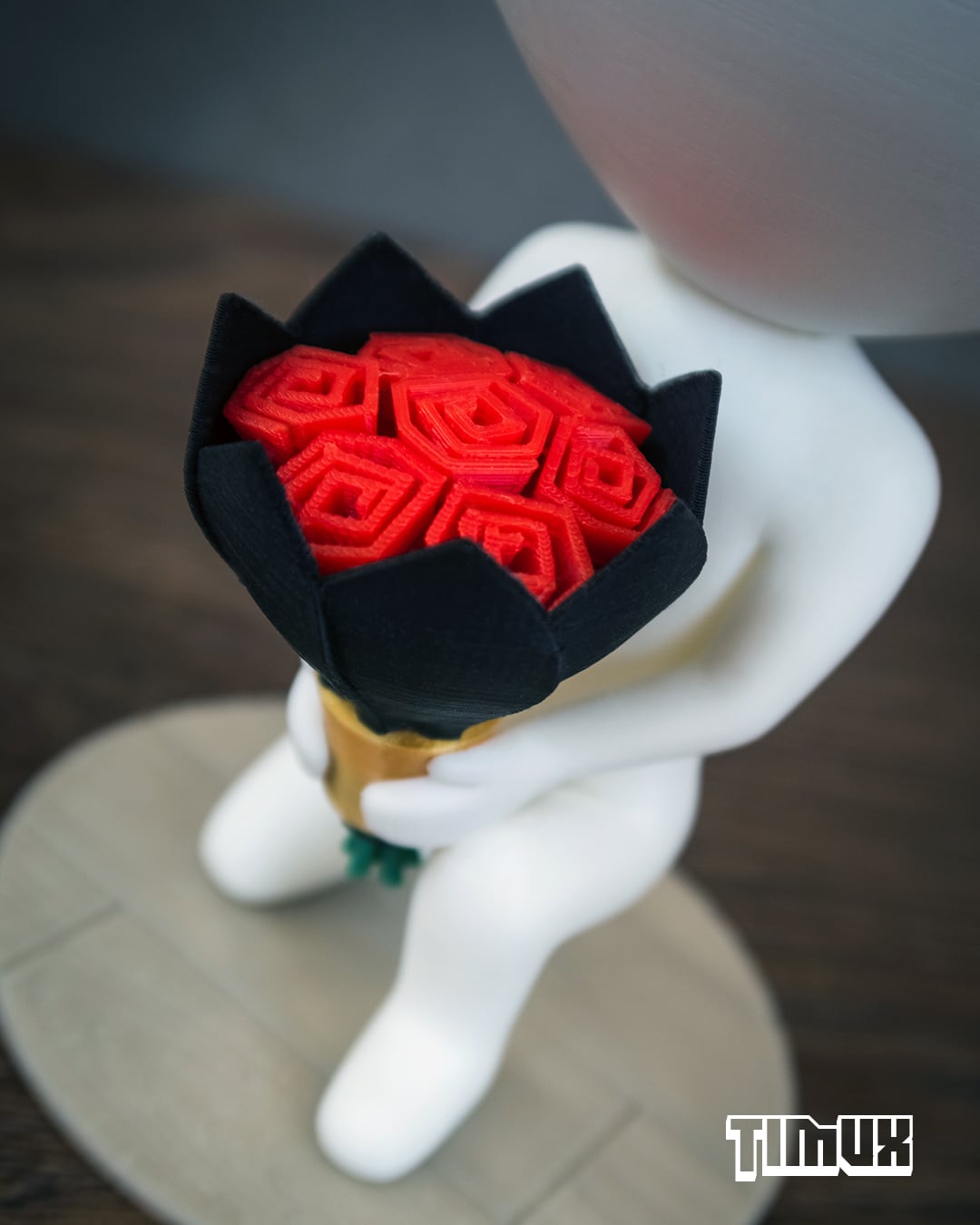 ROBERT PLANT WITH A BOUQUET OF ROSES 3d model