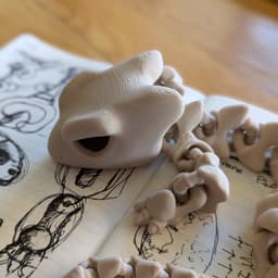 Articulated Dragon 025 - Print in place - No supports - STL 3d model