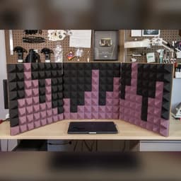 Magnetic Panel Connectors ( for Acoustic Foam Panels ) 3d model