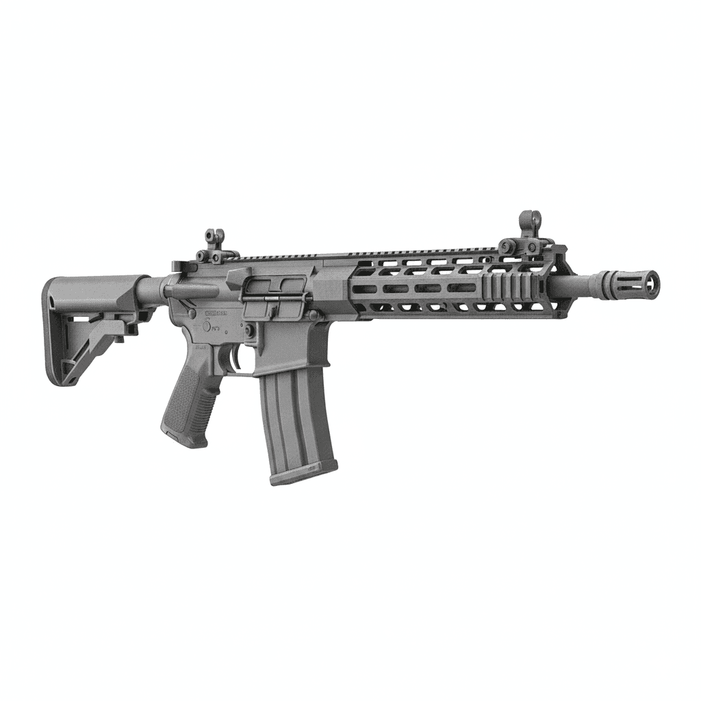 Gun Geissele Super Duty Rifle 3d model